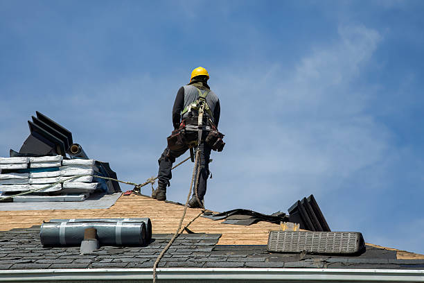 Professional Roofing technician working in Honey Creek, IA